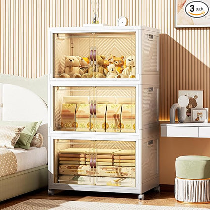312 QT / 78 Gal Stackable Collapsible Storage Bins by Unknown