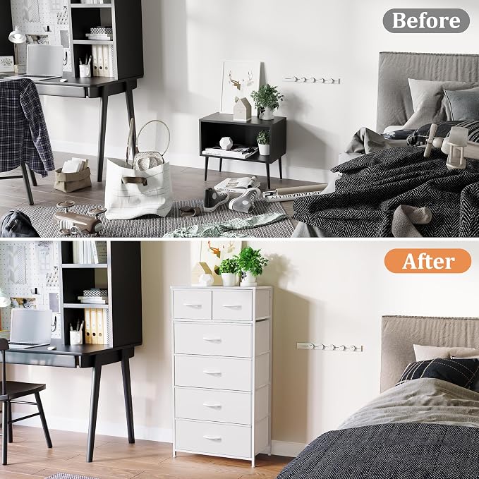 Tall Dresser for Bedroom, Fabric Storage Tower - Image 3