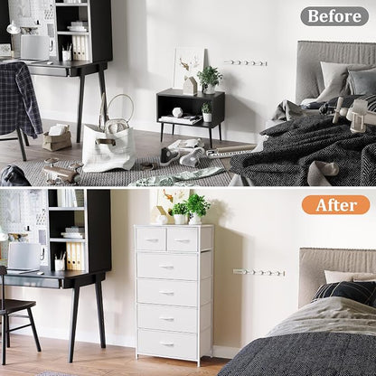 Tall Dresser for Bedroom, Fabric Storage Tower - Image 3