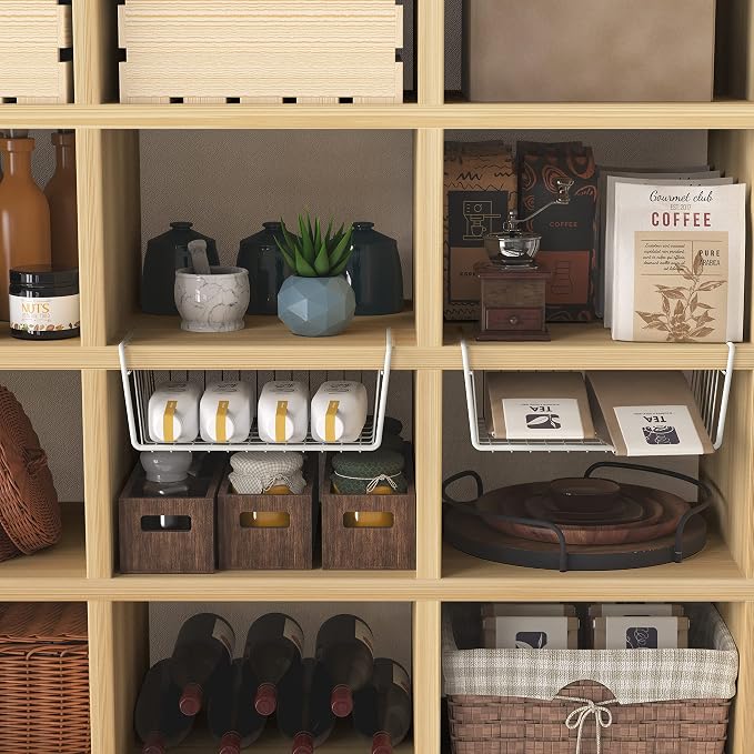 Simple Houseware 6PK Under Shelf Basket - Image 4