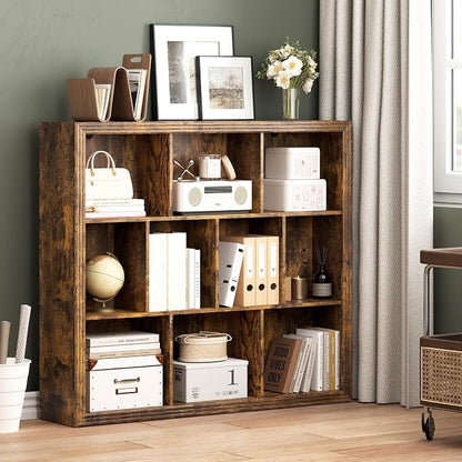 Book Shelf with 10-Cube, 43” Wide Bookshelf with Anti-Tip Device, 38” Tall Open - Image 7