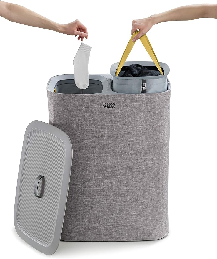 Joseph Joseph Tota 90 liter/23.8 gallon Laundry Hamper Separation Basket - Image 2