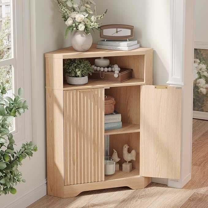 Vabches Corner Cabinet, Corner Bathroom Cabinet - Image 8