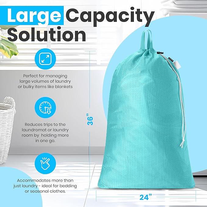 Handy Laundry Mesh Laundry Bag 24 x 36 Inches - Image 2