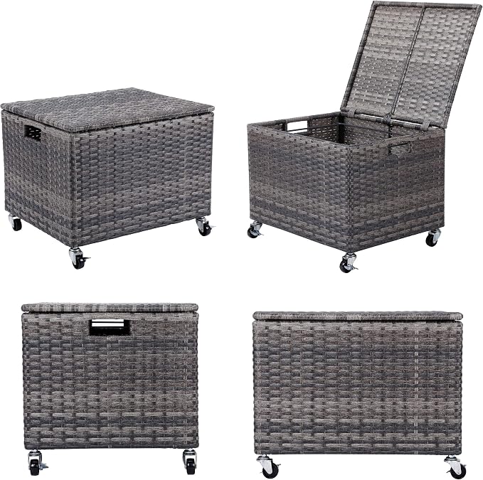 BIRDROCK HOME Rolling File Box - Image 9
