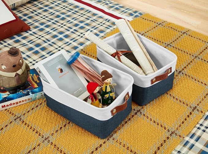 DECOMOMO Small Storage Basket, Closet Storage Bins, Baskets - Image 8