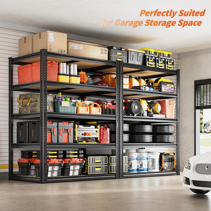 2050LBS Storage Shelves Heavy Duty 5 Tier Garage Storage Shelving, Adjustable - Image 4