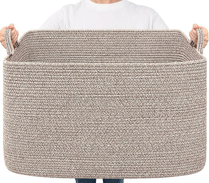 Goodpick Blanket Basket, Woven Baskets by Goodpick