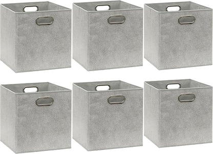 Simple Houseware 11-Inch Collapsible Fabric Cube Storage Bin - Image 4