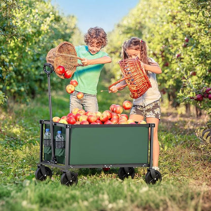 29.3" Collapsible Wagon Cart, 150L Heavy Duty Folding Utility Wagon - Image 9