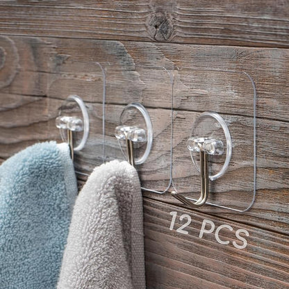 GLUIT Adhesive Wall Hooks for Hanging Heavy Duty 22 lbs Hooks for Walls No - Image 9