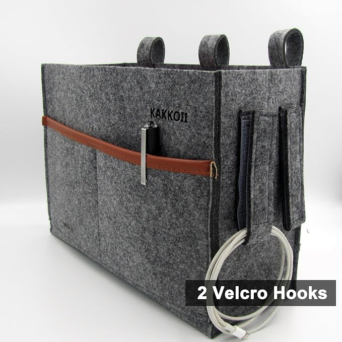 Bedside Caddy, Hanging Storage Bag, Chair Organizer Caddy, Drink Bottle - Image 4