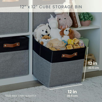 OrganiHaus 12" x 12" x 12" Fabric Storage Bins - Image 2