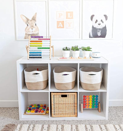 OrganiHaus Set of 3 Woven Storage Baskets - Image 4