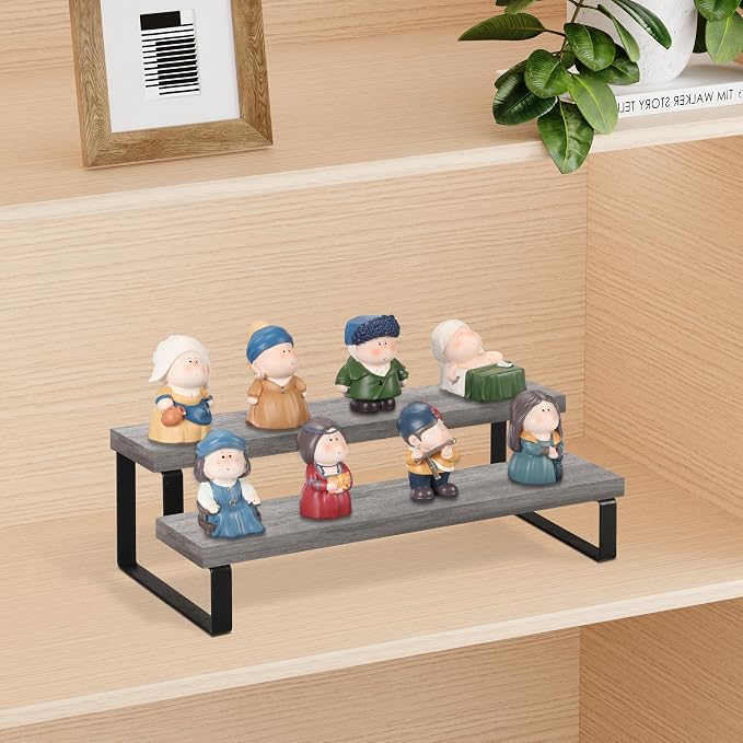 YINMIT Wooden Display Riser Stand, Tiered Perfume and Cologne Organizer Stand - Image 3