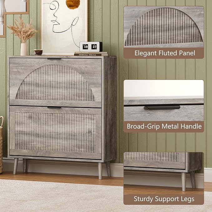 BORNOON Shoe Cabinet for Entryway - Image 5