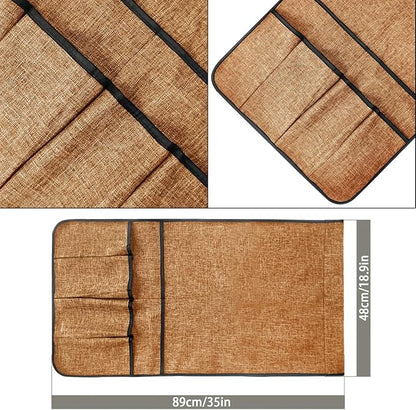 IPENNY Cotton Linen Sofa Couch Remote Control Holder Chair Armrest Caddy Pocket - Image 6