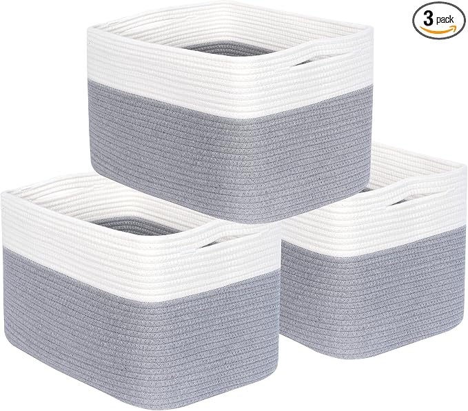 MINTWOOD Design 3-Pack Storage Baskets by MINTWOODDesign