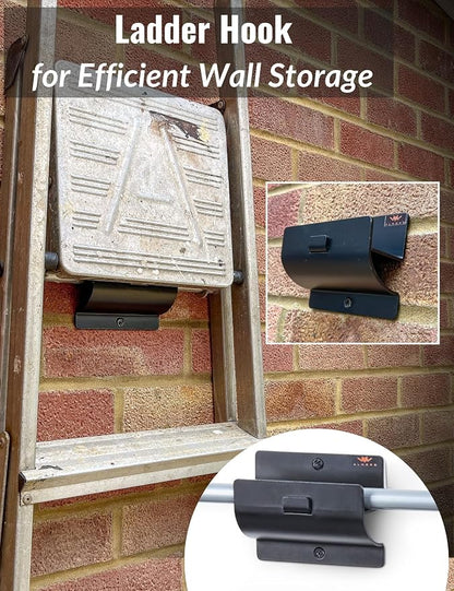 Ladder Hook - Black Heavy Duty Ladder Brackets - Image 2