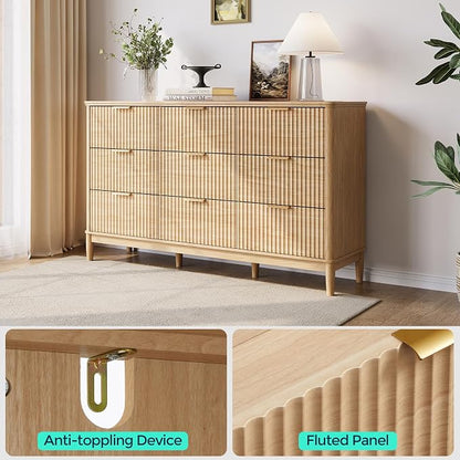 LINSY Fluted Dresser for Bedroom - Image 4