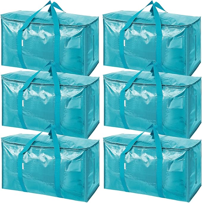 TICONN 6 Pack Extra Large Moving Bags Heavy Duty by TICONN