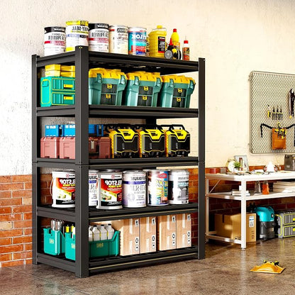 Heavy Duty Garage Shelving, Metal Storage Shelves, 5 Tier Adjustable Storage by Unknown