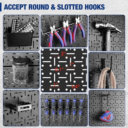 WORKPRO Metal Pegboard 16”x 32” Steel Panel - Image 4
