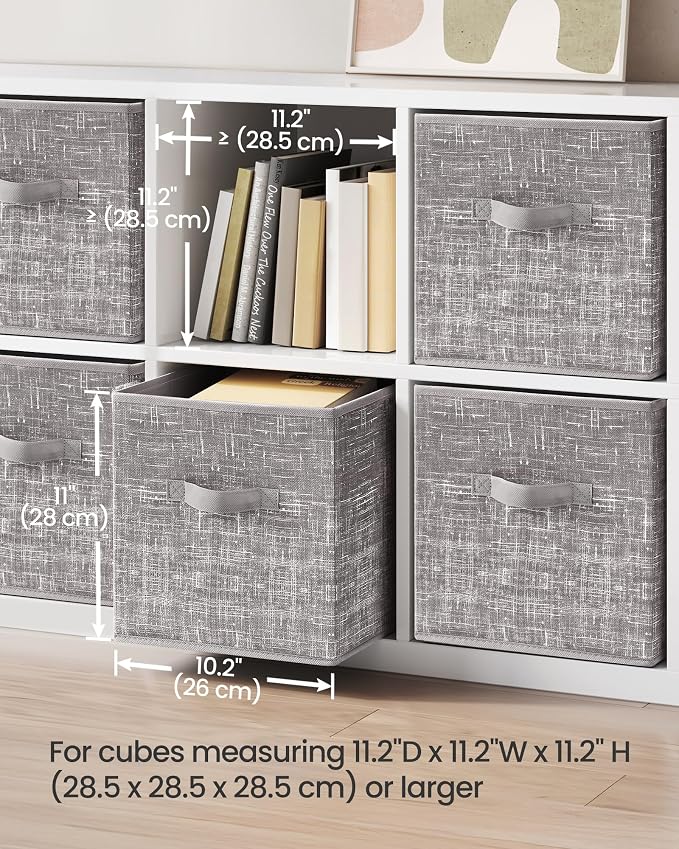 SONGMICS Storage Cubes, 11-Inch Non-Woven Fabric Bins - Image 5