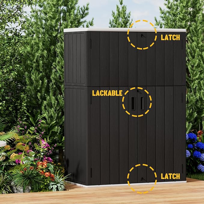 Vertical Outdoor Storage Cabinets, Plastic Sheds&Outdoor Storage - Image 8