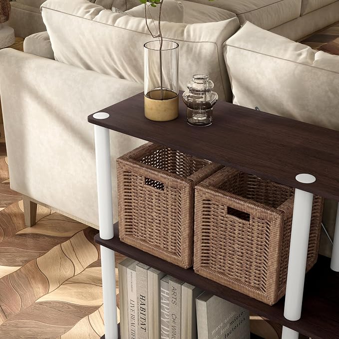 Homes: Inside + Out Apexa Modern 3-Tier Extra Wide Shelving Units, Collectibles - Image 15