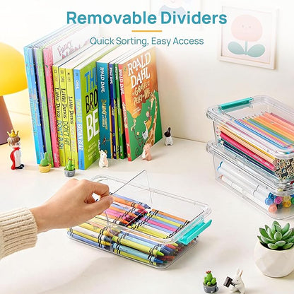 Vtopmart 8 Pack Clear Pencil Box - Image 3
