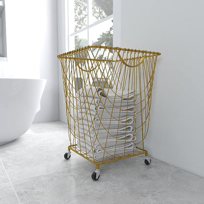 Deco 79 Metal Square Storage Cart - Image 7