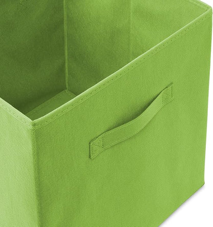 Casafield Set of 6 Collapsible Fabric Cube Storage Bins, Lime Green - Image 3