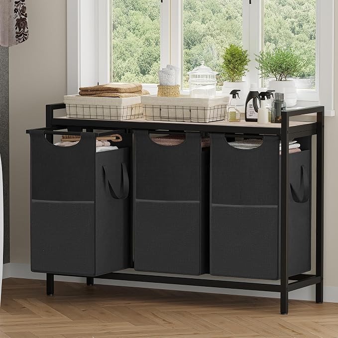 Heybly Laundry Hampers, 3 × 12.5 Gal Laundry Basket - Image 7