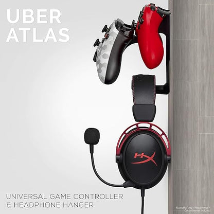 BRAINWAVZ The UberAtlas Dual Game Controller & Headphone Stand Wall Mount Holder - Image 3