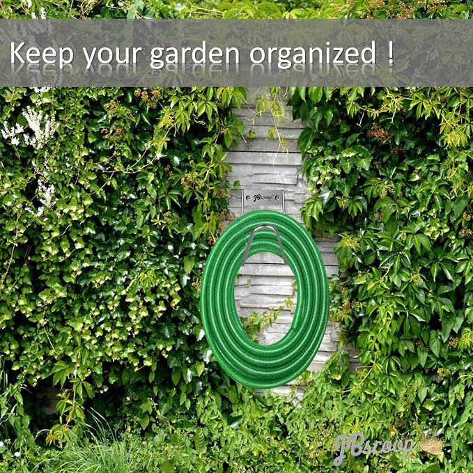 JBscoop Garden Hose Holder Stainless Steel Small Wall Mount Garden Hose Hook - Image 5