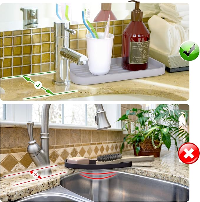 ZAPPOWARE Kitchen Sink Organizer | Silicone Sponge Holder - Image 5