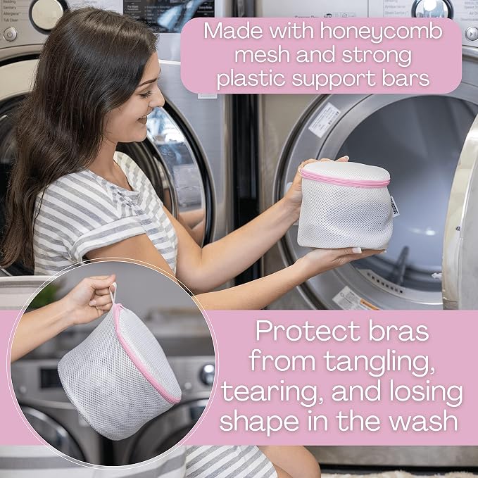 Mamlyn Mesh Bra Bags for Washing Machine, Lingerie wash Bags for Laundry - Image 6