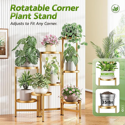 Gold Plant Stand, 8 Tiered Plant Stand Indoor - Image 4