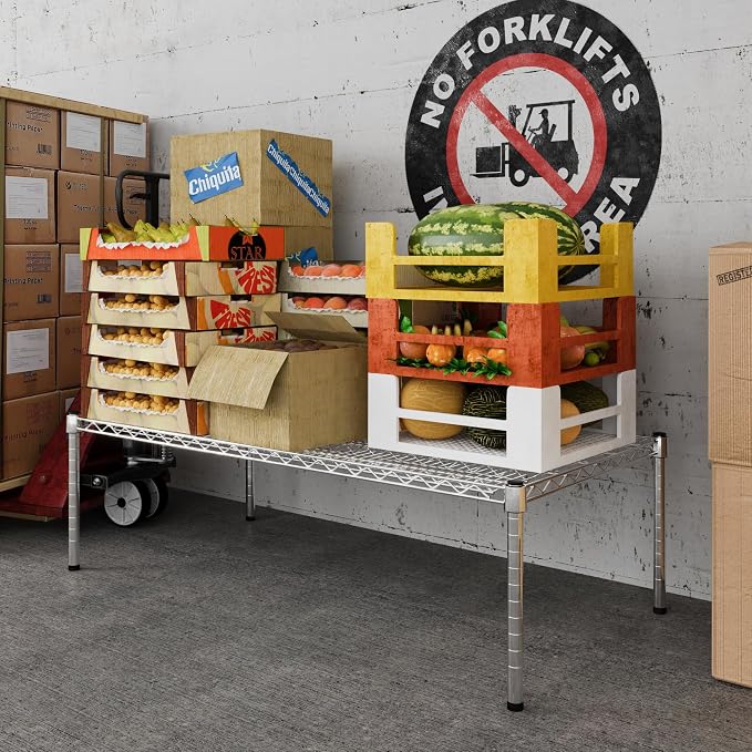 24" Deep x 48" Wide x 14" Height Wire Shelving Kit | 1-Tier | NSF Commercial - Image 5