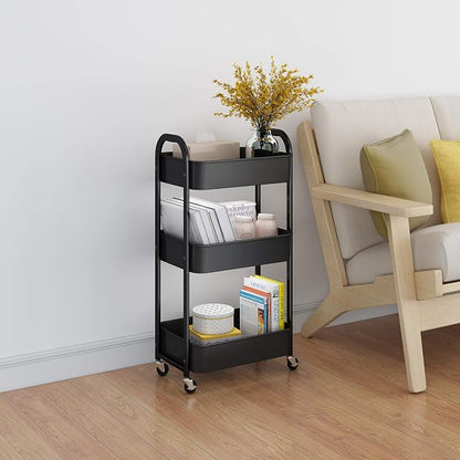 3-Tier Rolling Utility Cart - Image 4