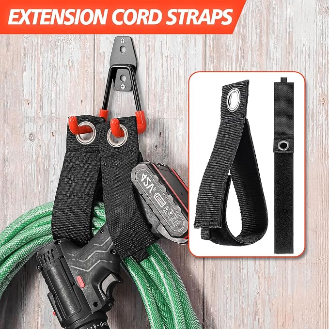 20 Pack Heavy Duty Garage Hooks, Solid Steel Wall Mount Hangers, - Image 5