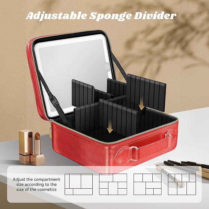 JUSRON Travel Makeup Bag - Image 2