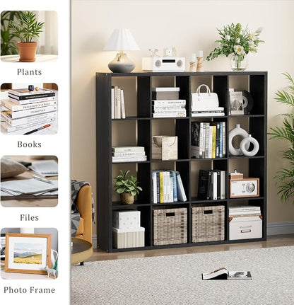 VDNEND Cube Storage Organizer Bookcase, Decorative 11 inch Open Back Cubical - Image 4