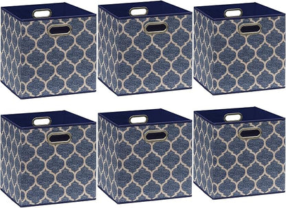 Simple Houseware 11-Inch Collapsible Fabric Cube Storage Bin - Image 4