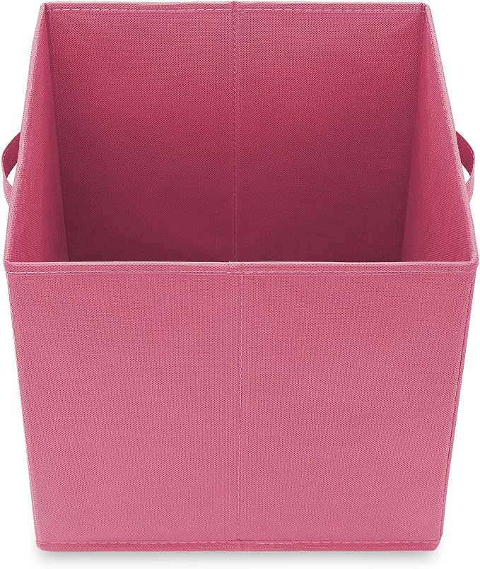 Casafield Set of 6 Collapsible Fabric Cube Storage Bins, Hot Pink - Image 4