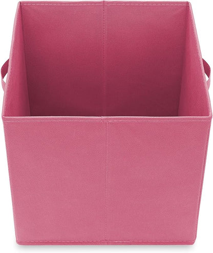 Casafield Set of 6 Collapsible Fabric Cube Storage Bins, Hot Pink - Image 4