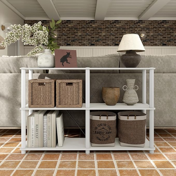 Homes: Inside + Out Apexa Modern 3-Tier Extra Wide Shelving Units, Collectibles - Image 2