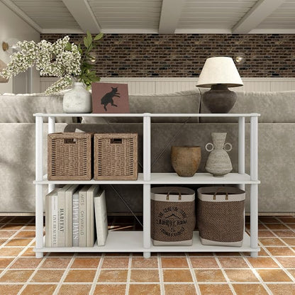 Homes: Inside + Out Apexa Modern 3-Tier Extra Wide Shelving Units, Collectibles - Image 2