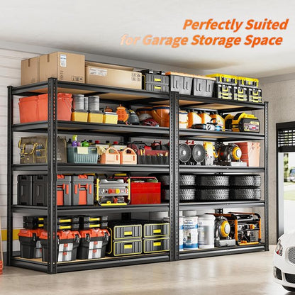 2300LBS Storage Shelves Heavy Duty 5 Tier Garage Storage Shelving, Adjustable - Image 5